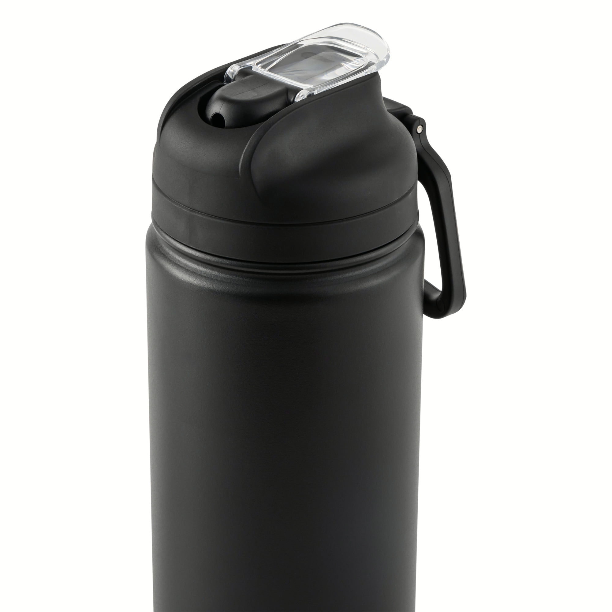 Mainstays 24 oz Stainless Steel Sip Water Bottle, Black