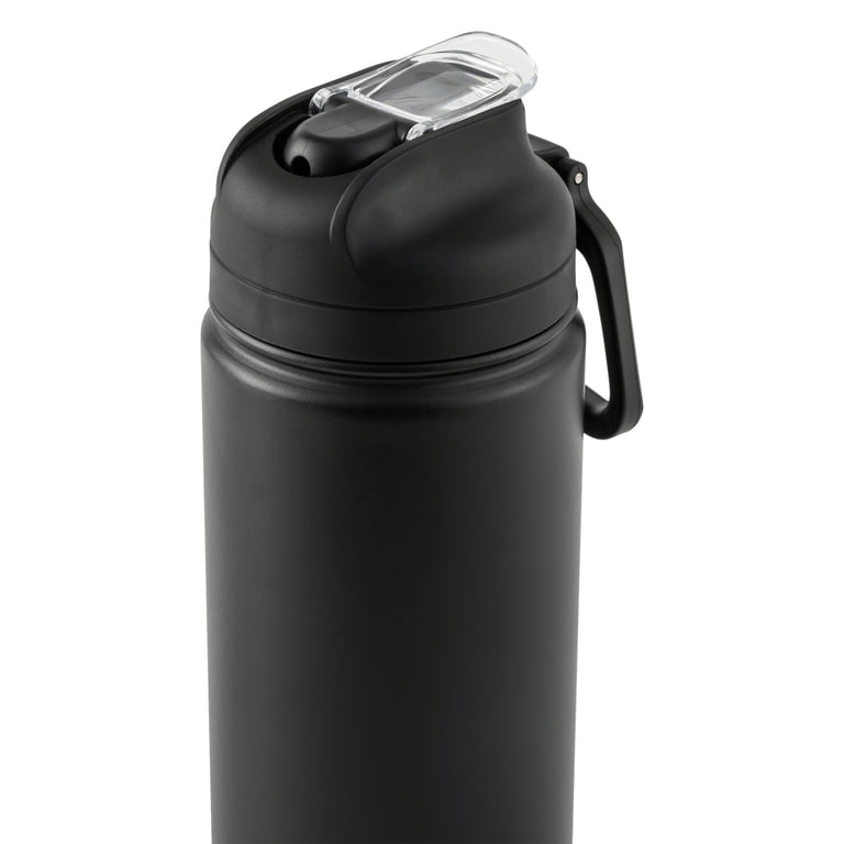 Mainstays 24 oz Stainless Steel Insulated Water Bottle, Black photo 5