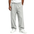 thumbnail image 2 of Mens Casual Cargo Pants with Multi Pockets Workout Joggers Stretch Sweatpants Hiking Drawstring Pants, 2 of 7