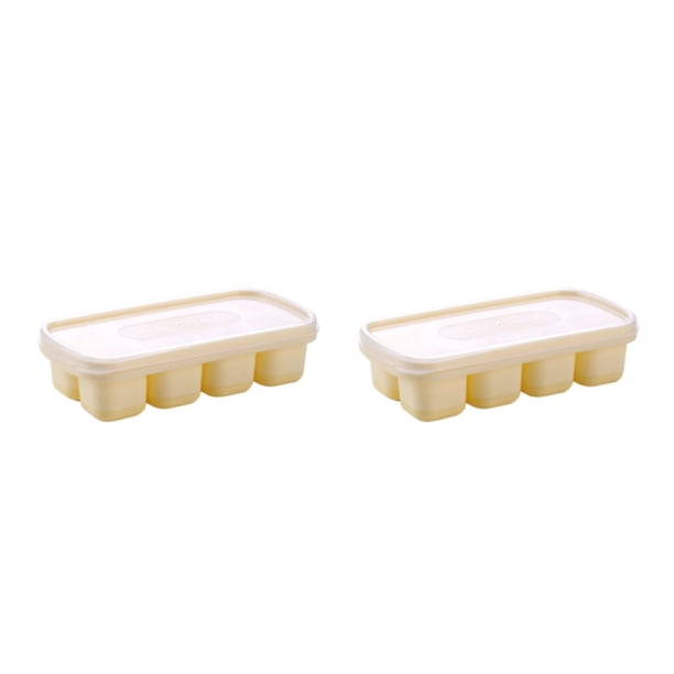 Naiovety Molde para bandeja de cubitos de hielo, 8 cavidades, congelador de gelatina de verano, molde para glaseado, a prueba de polvo, a prueba Type1 NO1
