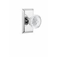 thumbnail image 2 of Nostalgic Warehouse, Bright Chrome 753350 Privacy Studio Plate with Crystal Meadows Knob, Backset Size: 2.375", 2 of 4