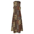 thumbnail image 5 of African Ethnic Print Dress Abstract Art Vintage Maxi Dress V Neck Pattern Bohemia Long Dresses Street Fashion Oversized Vestido, 5 of 7