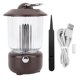 thumbnail image 1 of 260ML Retro Lantern Humidifier with Light Quiet Multifunction Vintage Camping Lamp Aromatherapy Diffuser Essential Oil Diffuser Dark Brown, 1 of 4