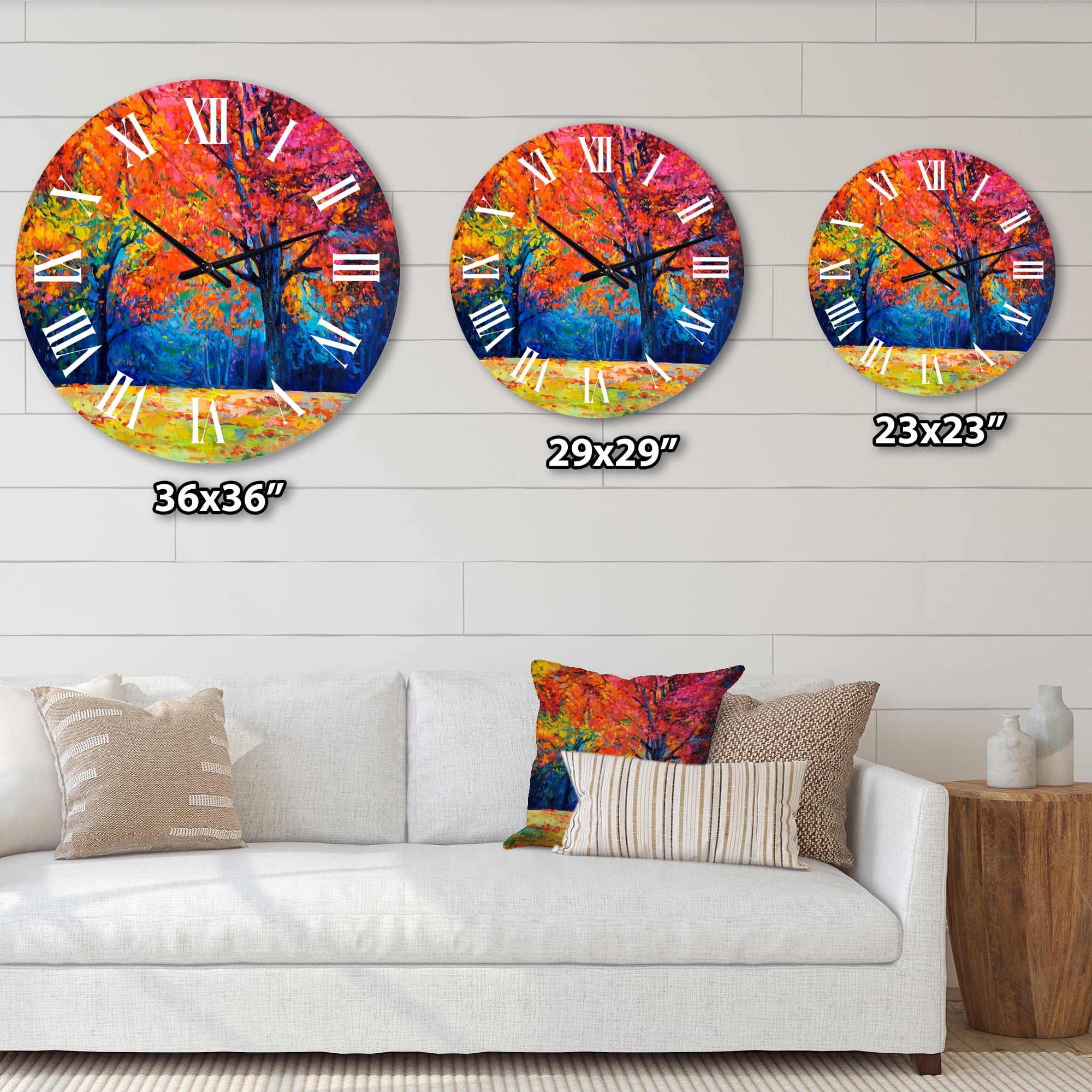 Designart 1 in Quartz Traditional Wall Clock