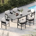 thumbnail image 2 of Grand Patio Outdoor Expandable Dining Table for 4-6 Person, Aluminum Tabletop & Steel Legs, 29.75''H, 2 of 10