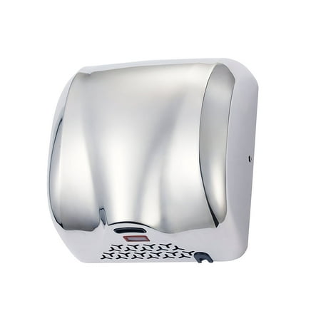 PENSON & CO. High Speed 1800W 95m/s Commercial Hand Dryer Dry Hot Stainless Steel Chrome Automatic For Bathroom (Best Hand Dryers Commercial)