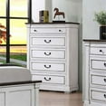 thumbnail image 4 of Hillcrest 5-drawer Chest Dark Rum and White, 4 of 6