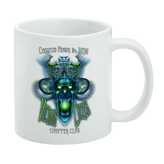 Vicious Cycles Motorcyle Chopper Biker Club 5150 White Mug