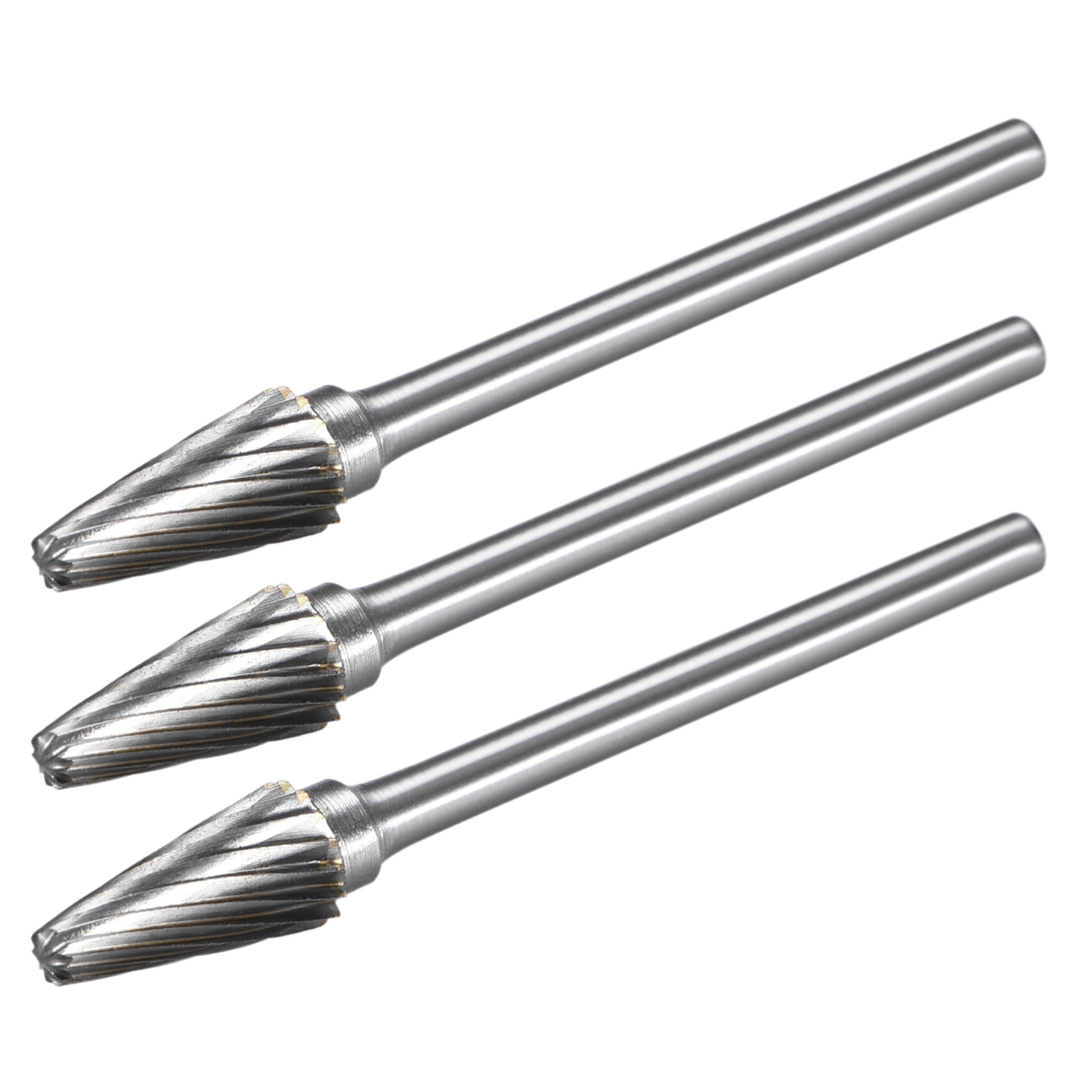 Carbide Burrs Single Cut Rotary Burrs File Radius Cone Shape Cutting