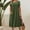 a_Army Green, variant on LVHAOGJOB Womens Summer Dresses Plus Size Midi Dress with Pockets Cotton Linen Long Solid Color Sundress for Ladies Crew Neck