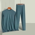 thumbnail image 6 of Sakuulaan Men's Thermal Underwear Set, Winter Warm Top and Bottom with Fleece Lined, 6 of 6