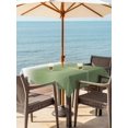 thumbnail image 3 of Outdoor Tablecloth with Umbrella Hole for Patio/Picnic/Party/Camping, Dark Sage Green Waterproof Table Cloth Square Cover Washable, Modern Ombre Abstract Aesthetics (54"x 54"), 3 of 9