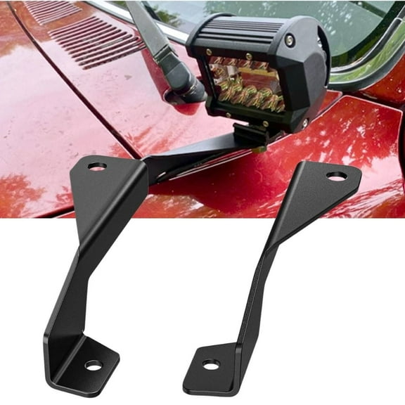 Nilight Ditch Light Brackets Hood Hinges Mount Bracket Kit for Auxiliary Offroad LED Pod Light Work Lights Compatible with Toyota 4Runner 1989-1995 3rd Gen Pickup