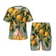 thumbnail image 1 of Balery Retro Warm Lemon Flower Conjunto de Pijama Infantil de Manga Corta con Estampado – Ropa de Dormir de Algodón Suave-4X-Large, 1 of 6