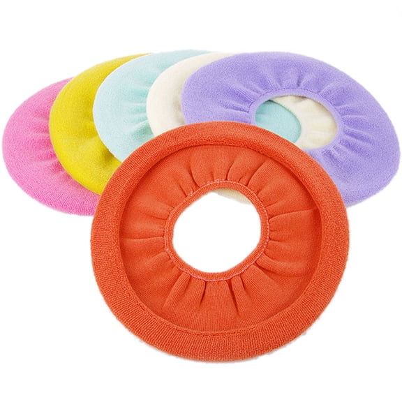 vlrwzc Bathroom Toilet Seat Cover Washable Soft Warmer Mat Toilet Seat Cover Bath Accessories(Random Colors)