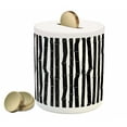thumbnail image 1 of Tropical Piggy Bank, Bamboo Stems in Minimalist Art Effects Exotic Hippie Hawaiian Style Nature, Ceramic Coin Bank Money Box for Cash Saving, 3.6" X 3.2", Black White, by Ambesonne, 1 of 4