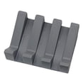 thumbnail image 1 of Jaboneras de baño de silicona Soporte de jabonera de drenaje automático Caja de jabón de esponja de cocina duradera Caja de jabón de almacenamiento para baño Bañera decorativa Gris Baoblaze Jabonera, 1 of 8
