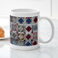 thumbnail image 5 of CafePress - Squares And Diamonds Quilt Mug - 11 oz Ceramic Mug - Novelty Coffee Tea Cup, 5 of 6
