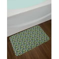 thumbnail image 2 of Fruits Bath Mat, Hand Drawn Vegan Options Sliced Lemons Strawberries and Oranges Doodle Style Food, Plush Bathroom Decor Mat with Non Slip Backing, 29.5" X 17.5", Multicolor, by Ambesonne, 2 of 2