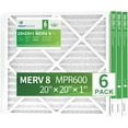thumbnail image 5 of 20x20x1 Air Filter 6 Pack MERV 8 Pleated Home HVAC AC Furnace Filters, 5 of 9