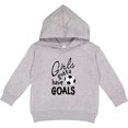 thumbnail image 2 of Inktastic Girls Gotta Have Goals Soccer Toddler Hoodie, 2 of 4