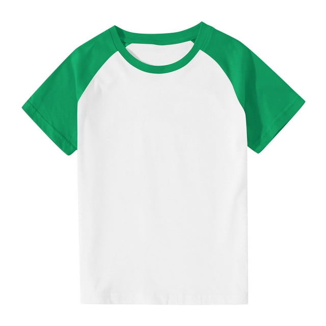 WRKEKC T-Shirts d'Été pour Filles, Chemises Décontractées à Manches Courtes pour Filles, Tout-Petits Garçons Tendance Mignon Col Rond Imprimé Manches Courtes