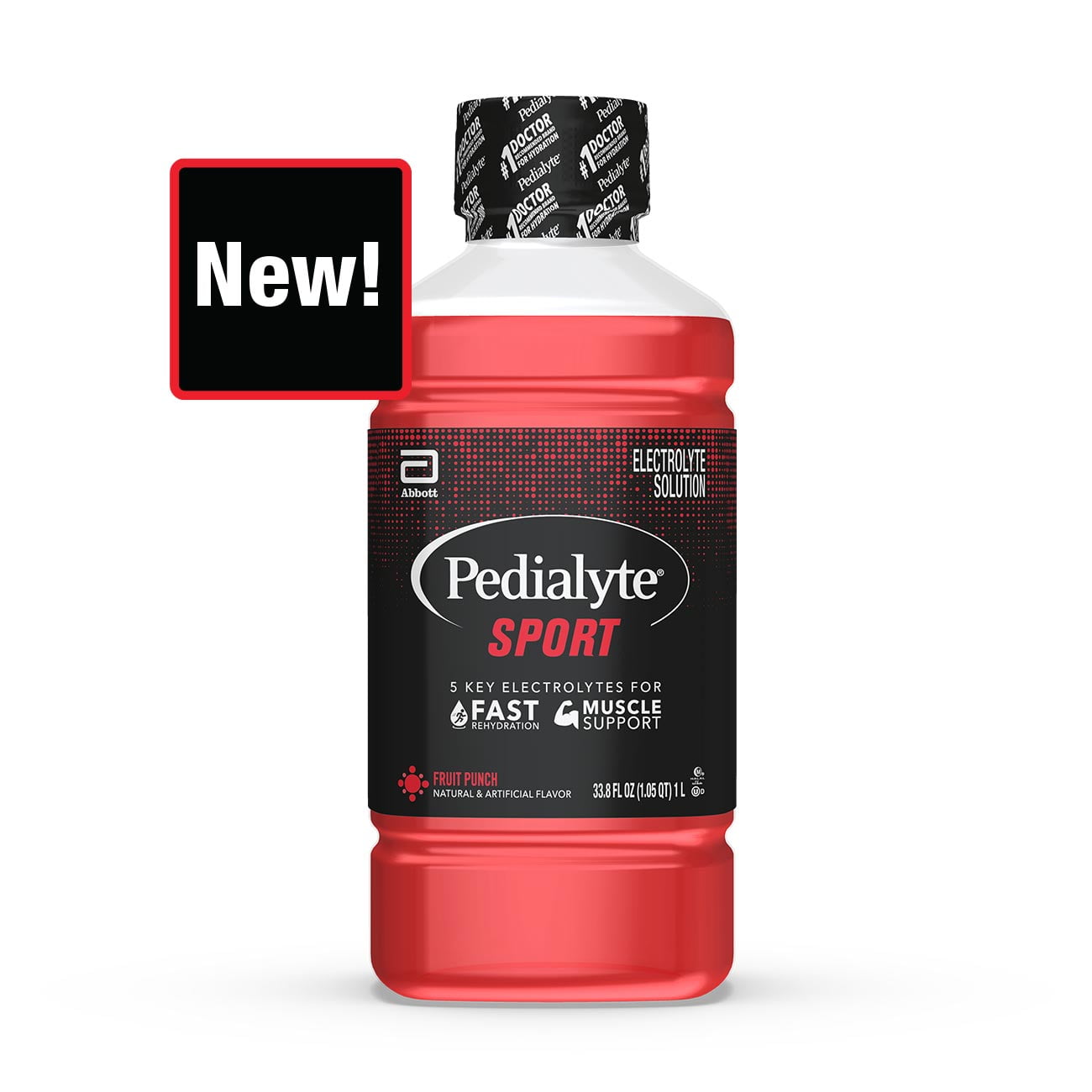Pedialyte Sport Electrolyte Drink, Fast Hydration with 5 Key