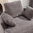 thumbnail image 5 of Pemberly Row Modern Extra Large Circular Swivel Chair in Gray, 5 of 8