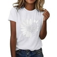 thumbnail image 2 of PNTUTB Women'S Lover Printed T-Shirt Round Neck Short Sleeved, 2 of 6