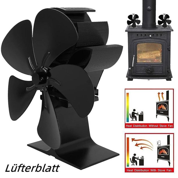 Hot Air Fan Fireplace Fan Blade Of Fan Burning Wooden Box zhangyuxiang LED