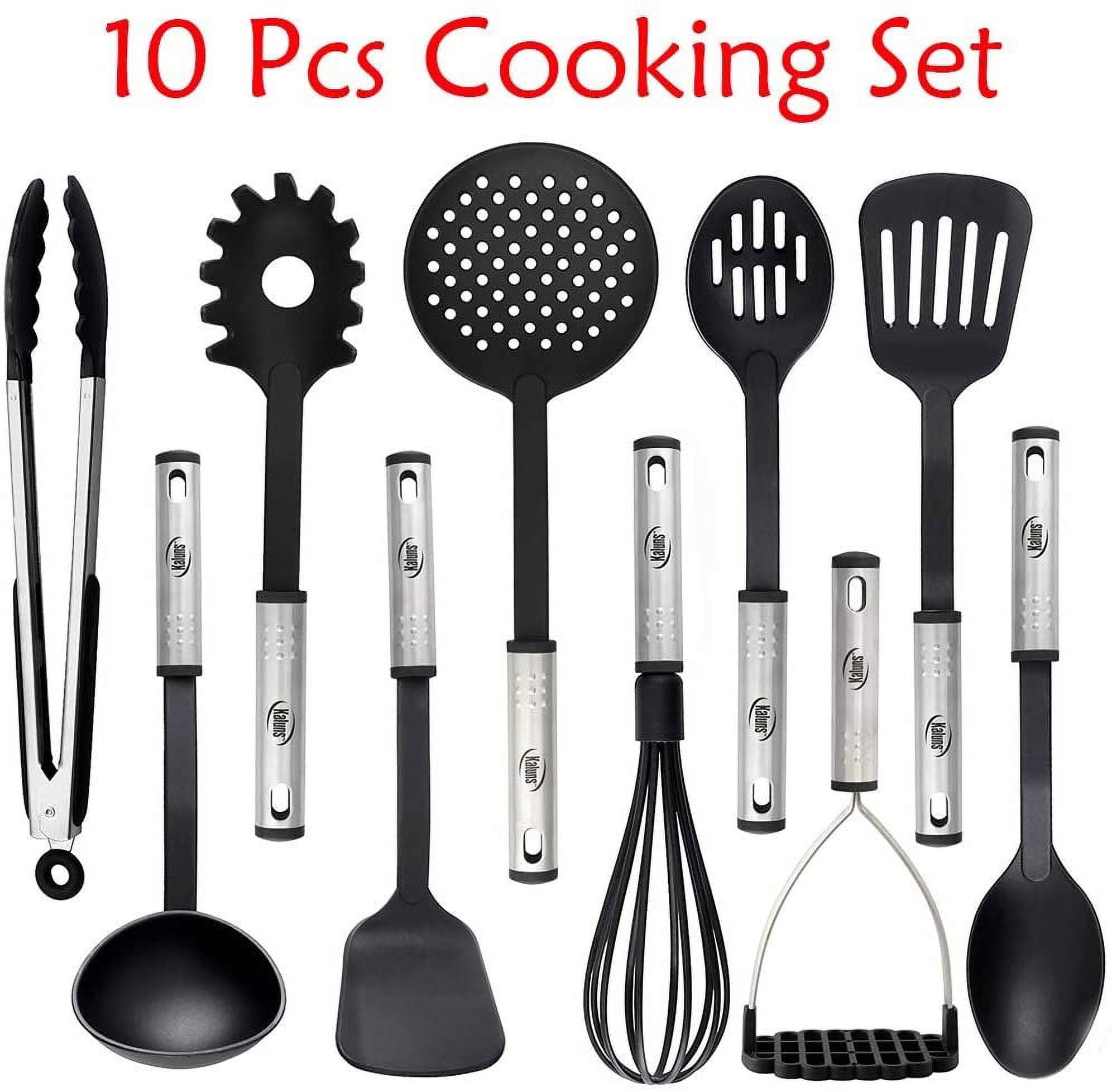 Kaluns Gray Utensils Wood And Silicone Cooking Utensil Set (Set of 21)  HD-WSU21-GR - The Home Depot