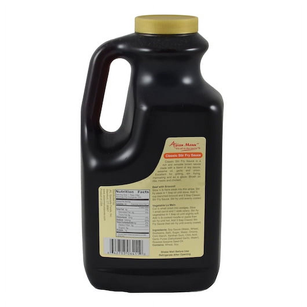 Asian Menu Classic Stir Fry Sauce All Natural, 0.5 Gallon, 4 per case