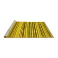 thumbnail image 2 of Ahgly Company Machine Washable Indoor Square Southwestern Yellow Country Area Rugs, 6' Square, 2 of 4