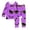 Purple-B, variant on Miaoju Cotton Halloween Pajamas for Front Cute Graphic Print Top and Pant Sleepwear with Pockets Loose Home Clothes 2 Piece Cotton Pajama Outfits