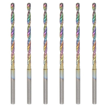 

Uxcell 6Pack Mini Twist Drill Bit 2mm Micro Engraving Drill Bits High-Speed Steel 2.35mm Shank Uncoated