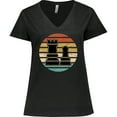thumbnail image 3 of Inktastic Chess Player Gift Retro Women's Plus Size V-Neck T-Shirt, 3 of 5