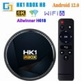 thumbnail image 1 of HK1RBOX H618 Android 12.0 Boîtier TV, 8 Cœurs, 4 Go RAM 128 Go ROM, Wi-Fi Double Bande, BT4.0, Lecteur Multimédia 4K HD, Android 9.0, HDR10, 1 of 9