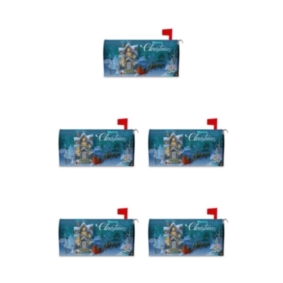 tredstone Brighten Up Mailbox Vibrant Christmas Deer Pattern Sleeve Standard Size YTYH2309042 5Set