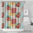 thumbnail image 2 of Waterproof Pioneer Shower Curtain 84x72 Inch Polyester Unique Colorful Floral Shower Curtain for Bathroom Hotel Home Decor with 12 Plastic Hooks, 2 of 5