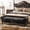 Black, variant on 67" Bench with Storage, Upholstered Tufted Button Bedroom Bench, Faux Leather End of Bed Bench with Rolled Arms, Storage Ottoman Bench for Bedroom, Living Room, Entryway, Glossy Black
