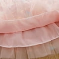 thumbnail image 5 of Floleo Girls Floral Tulle Tutu Skirt Kids Elastic Waist Layered Mesh Skirt 3D Flower Applique Skirt Lightweight Party Skirt for Play and Special Occasions(Pink,3 Years), 5 of 7