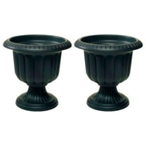 Mfg. # 38198 19" Black Classic Porch Urn Planter - Quantity 2