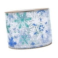 thumbnail image 4 of yotijay Christmas Ribbon Christmas Ribbons Wired Decorative Ribbon Portable Xmas Blue, 4 of 9