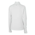 thumbnail image 3 of Women's Cutter & Buck White North Carolina Tar Heels Vault DryTec Traverse Stretch Quarter-Zip Top, 3 of 3