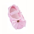 thumbnail image 4 of Siilsaa Baby Girls Soft Sole Bowknot Princess Wedding Dress Mary Jane Flats Prewalker Light Baby Sneaker Shoes Pink13,13, 4 of 4