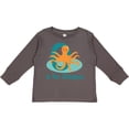 thumbnail image 3 of Inktastic O is for Octopus Monogram Boys or Girls Long Sleeve Toddler T-Shirt, 3 of 5