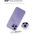 thumbnail image 4 of Magnetic Case for iPhone 15 Pro Max Phone Case for Women - Matte Luxury Soft Metallic Luster Design with Camera Lens Protector, Compatible with MagSafe for iPhone 15 Pro Max - Purple, 4 of 8
