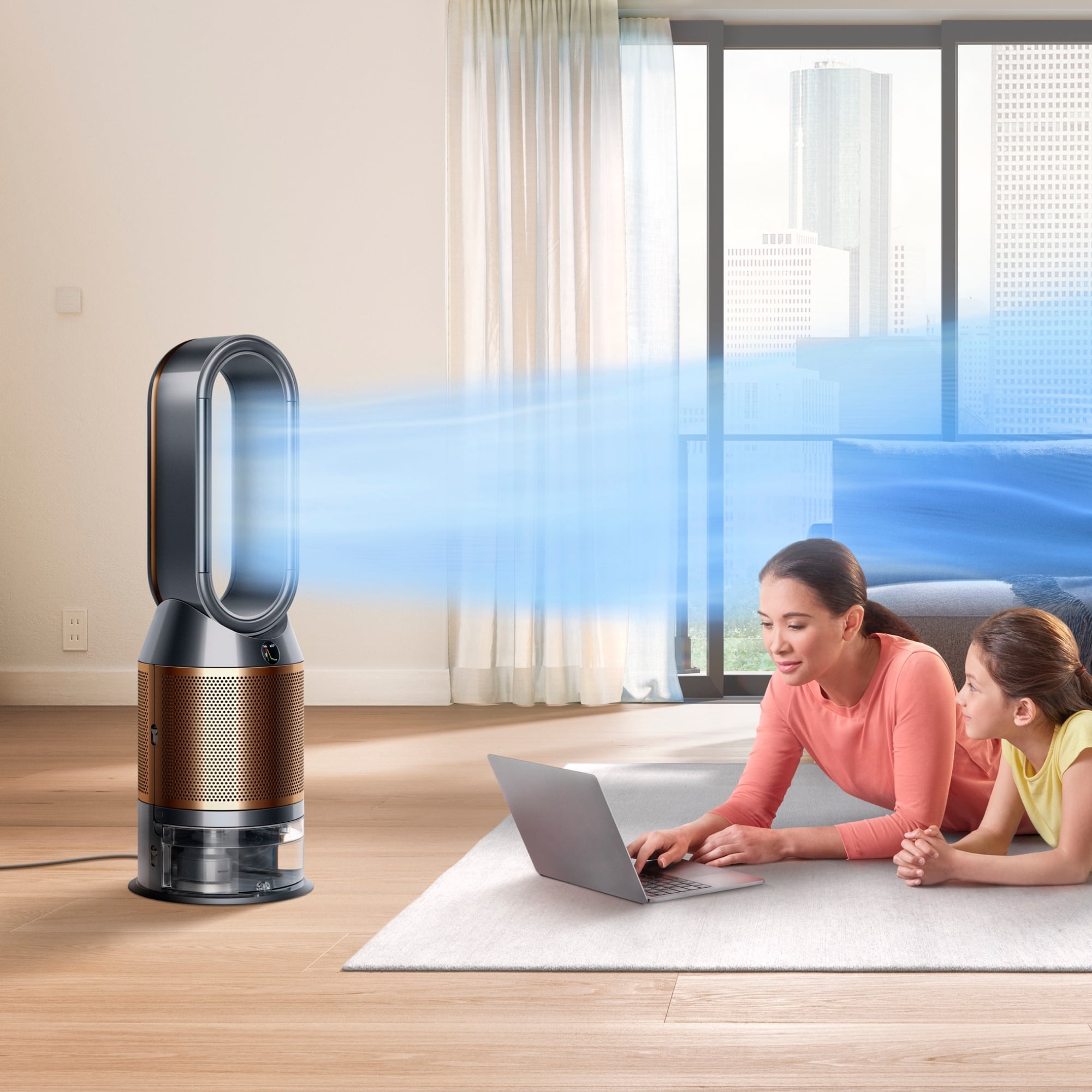 Restored Premium Dyson Pure Humidify+Cool Air Purifier, Heater & Fan PH02 | Gunmetal/Bronze (Refurbished)