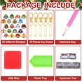 thumbnail image 3 of Kits de llaveros navideños con pintura de diamantes Tondiamo, 20 unidades, 3 of 7