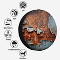 thumbnail image 4 of Rusted Metal Grunge Polyester Universal Spare Wheel Tire Cover Custom Tire-Covers for Trailer RV SUV Truck Camper, 4 of 5